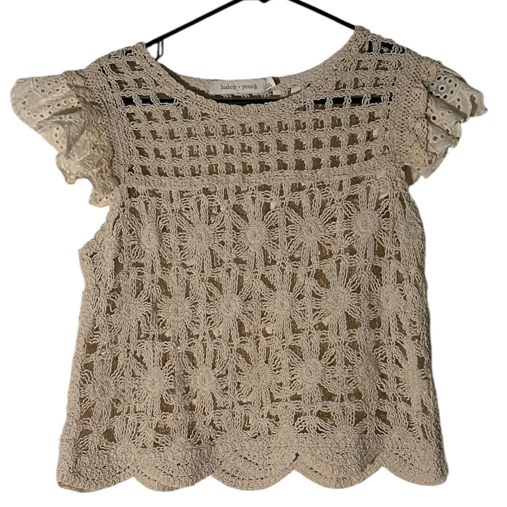 Anthropologie Bishop + Young , women’s crochet crop top